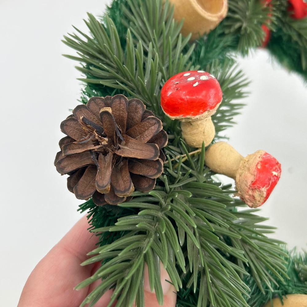 Vintage Swedish Mid Center Mushroom Table Candle Wreath Center Piece - Picture 8 of 13